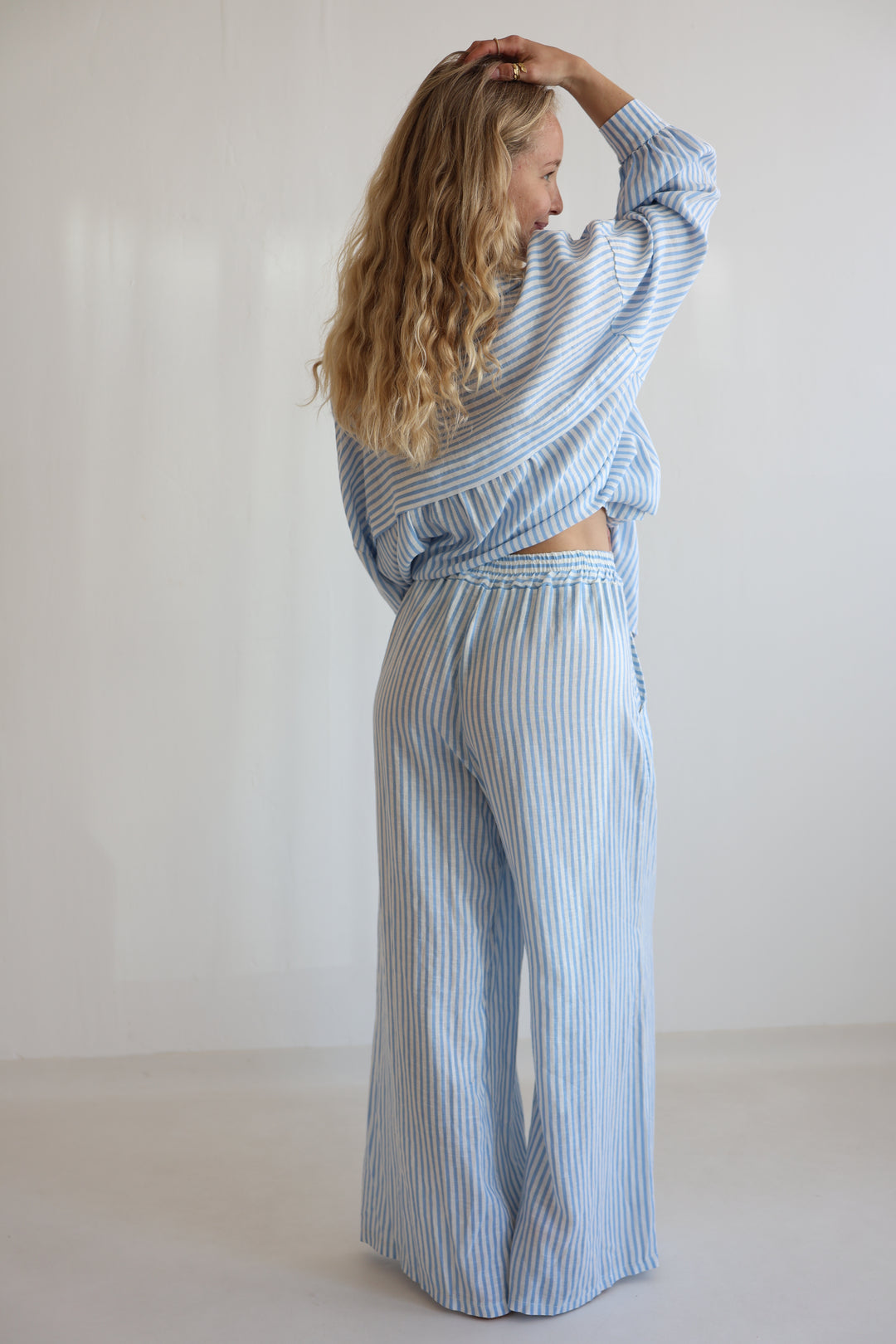 Striped Linen Hose