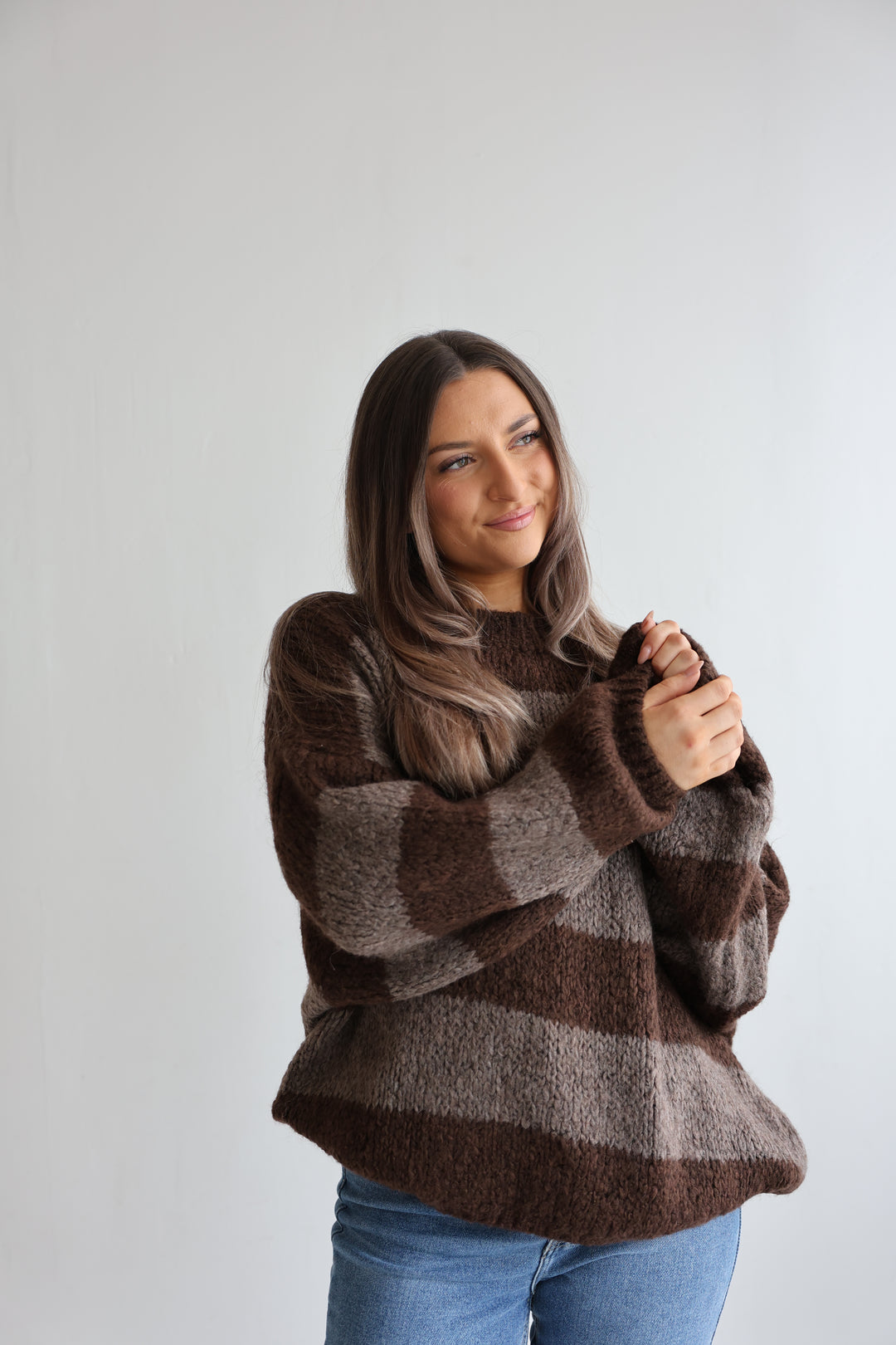 Fluffy Blockstripes Pullover Hannah