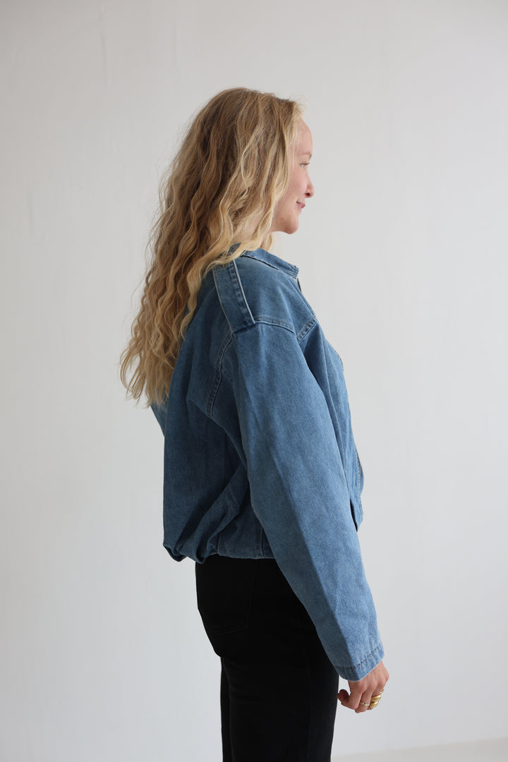 Nova Zip Denim Jacket