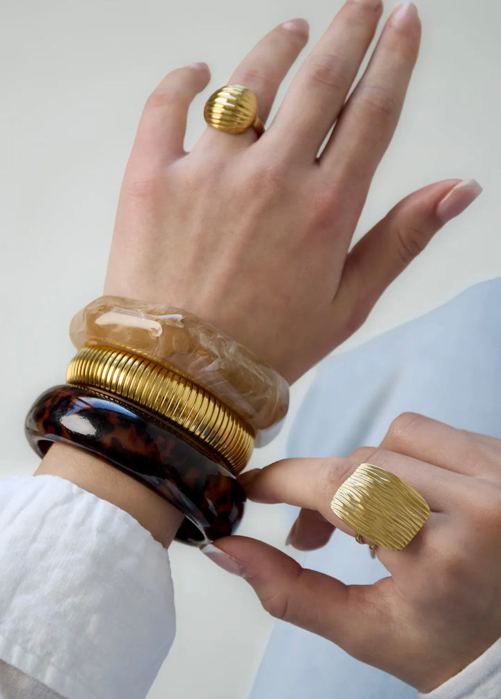 Vintage Amber Armreif