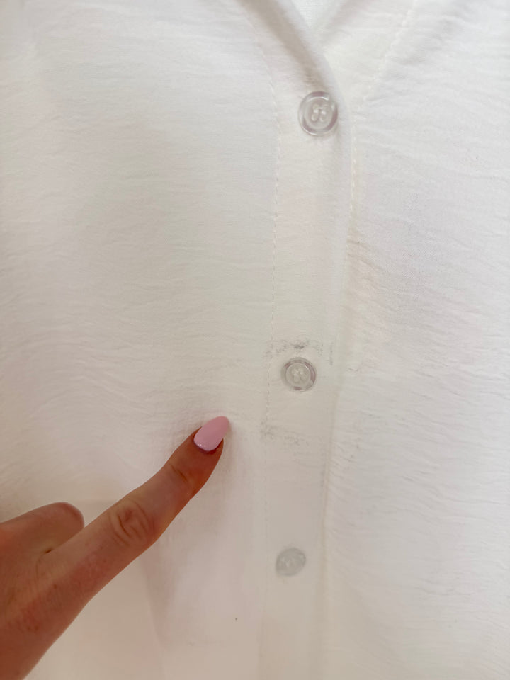 RÜSCHENBLUSE MELLY WEISS (B-WARE)