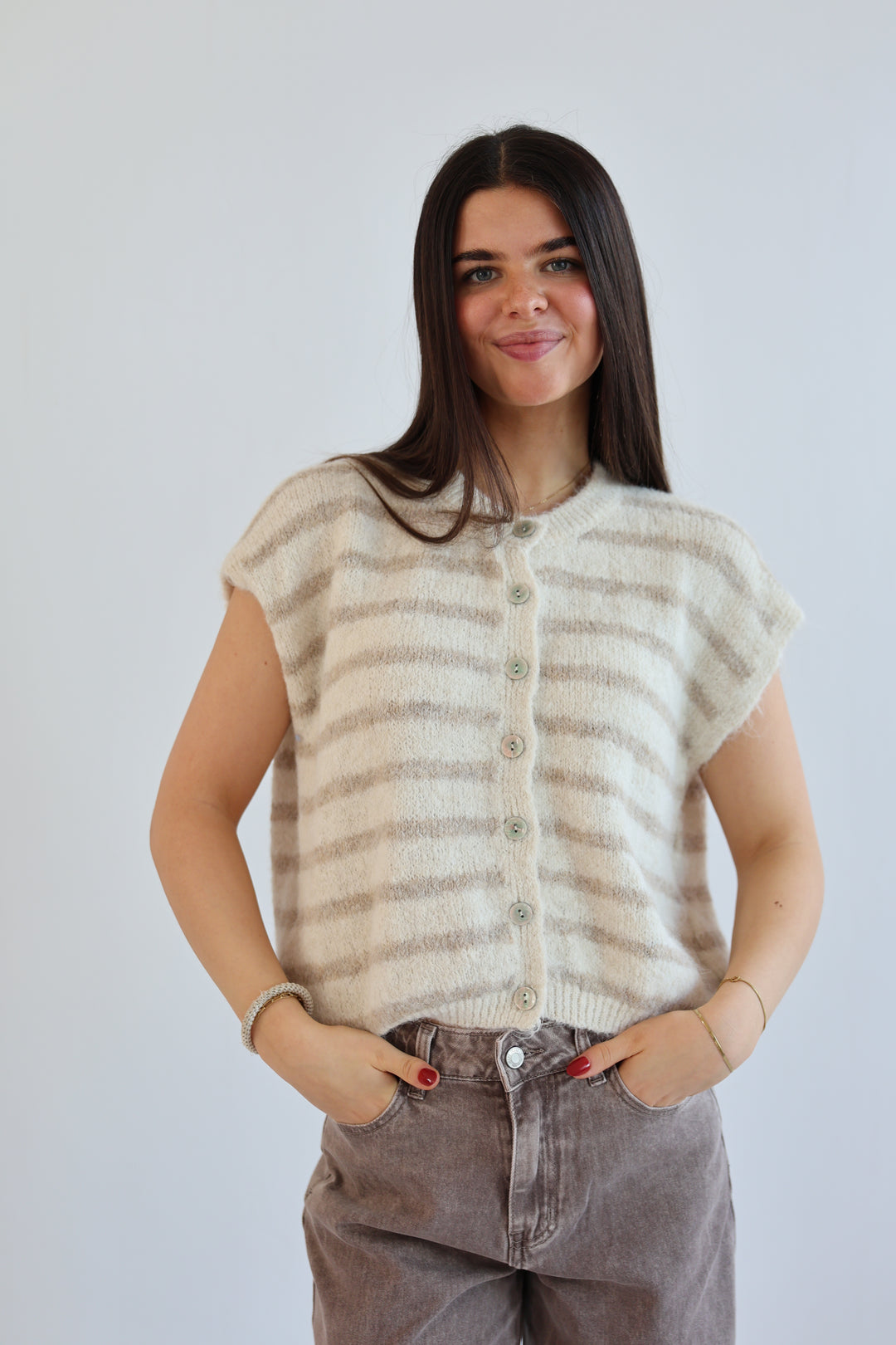 Gestreifte Weste Cosima
