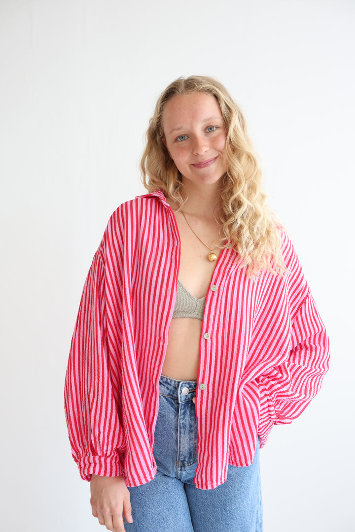 Gestreifte Musselinbluse Meadow