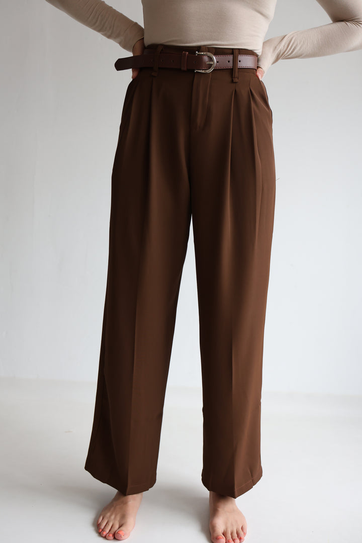 Bundfaltenhose mit Gürtel Anna