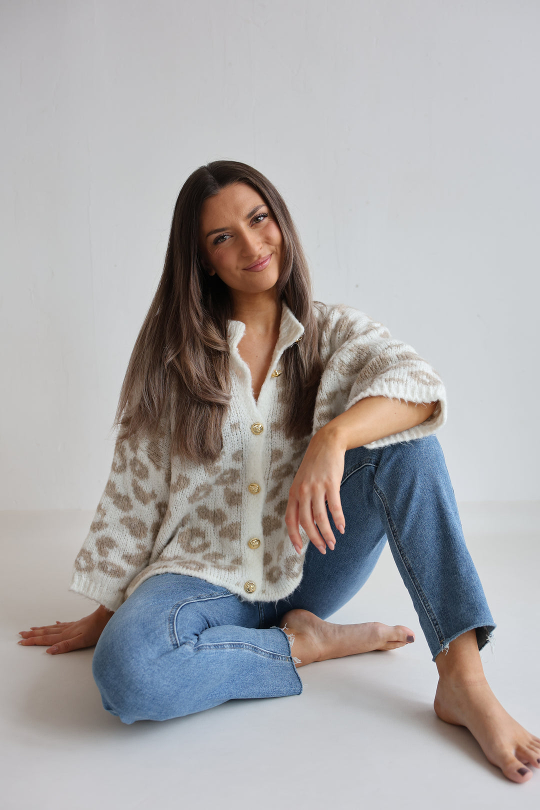 Leopard Glam Oversize Cardigan