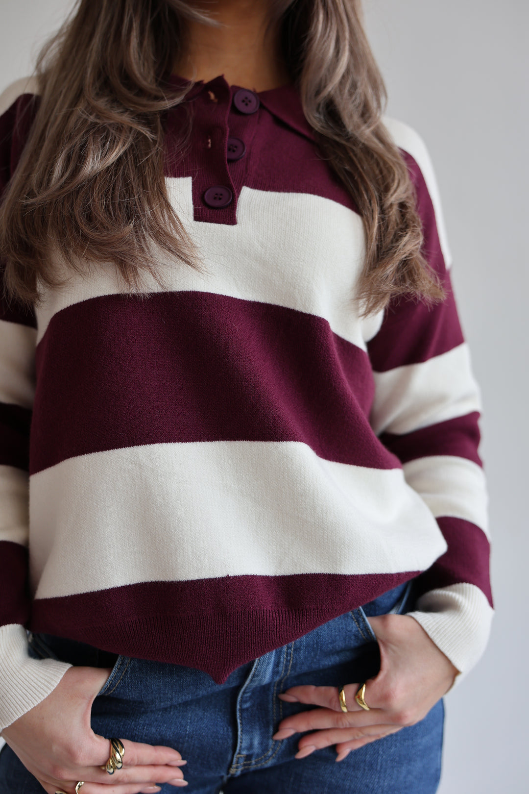 Long Polo Cute Stripes