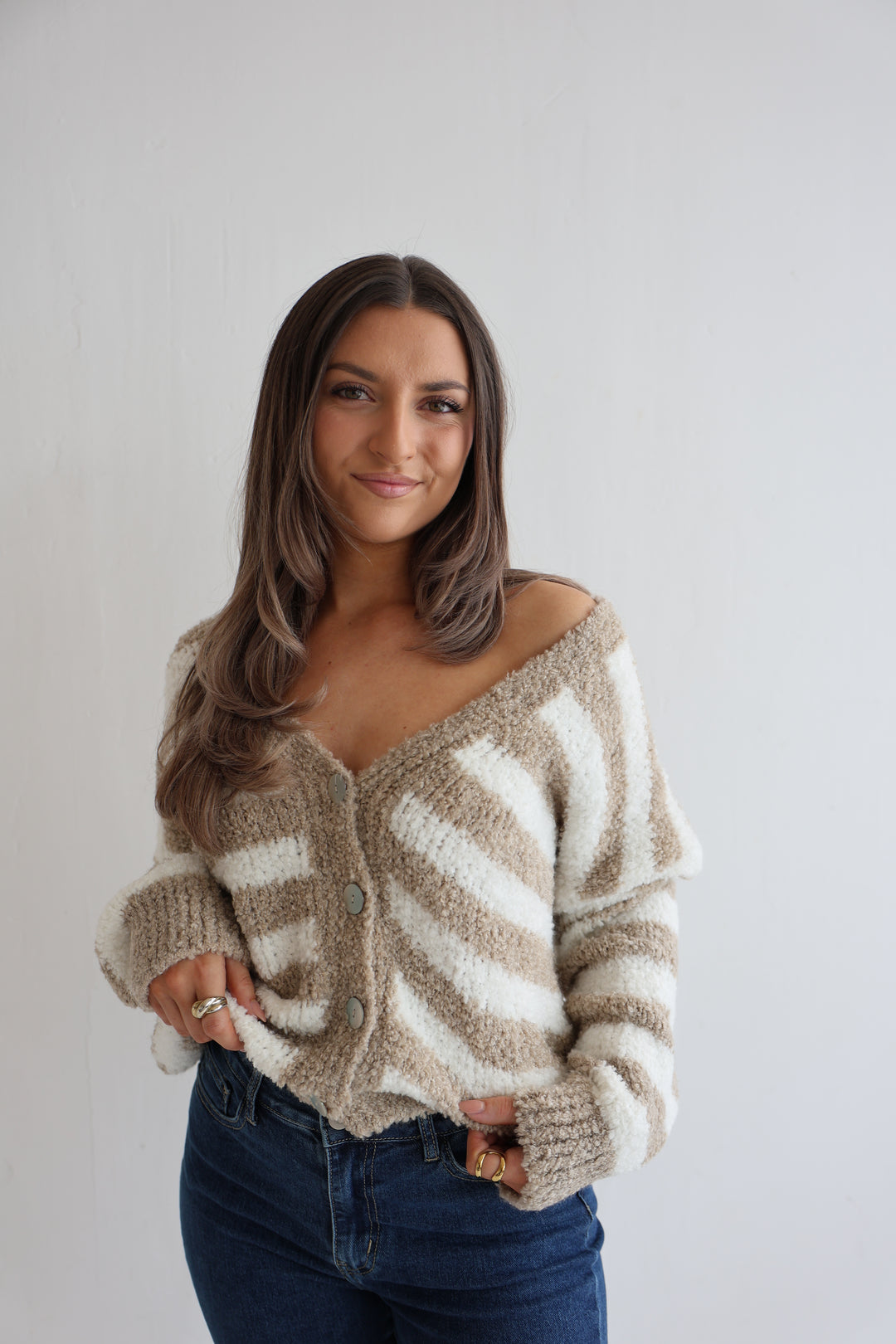 Cardigan Cuddle Stripes