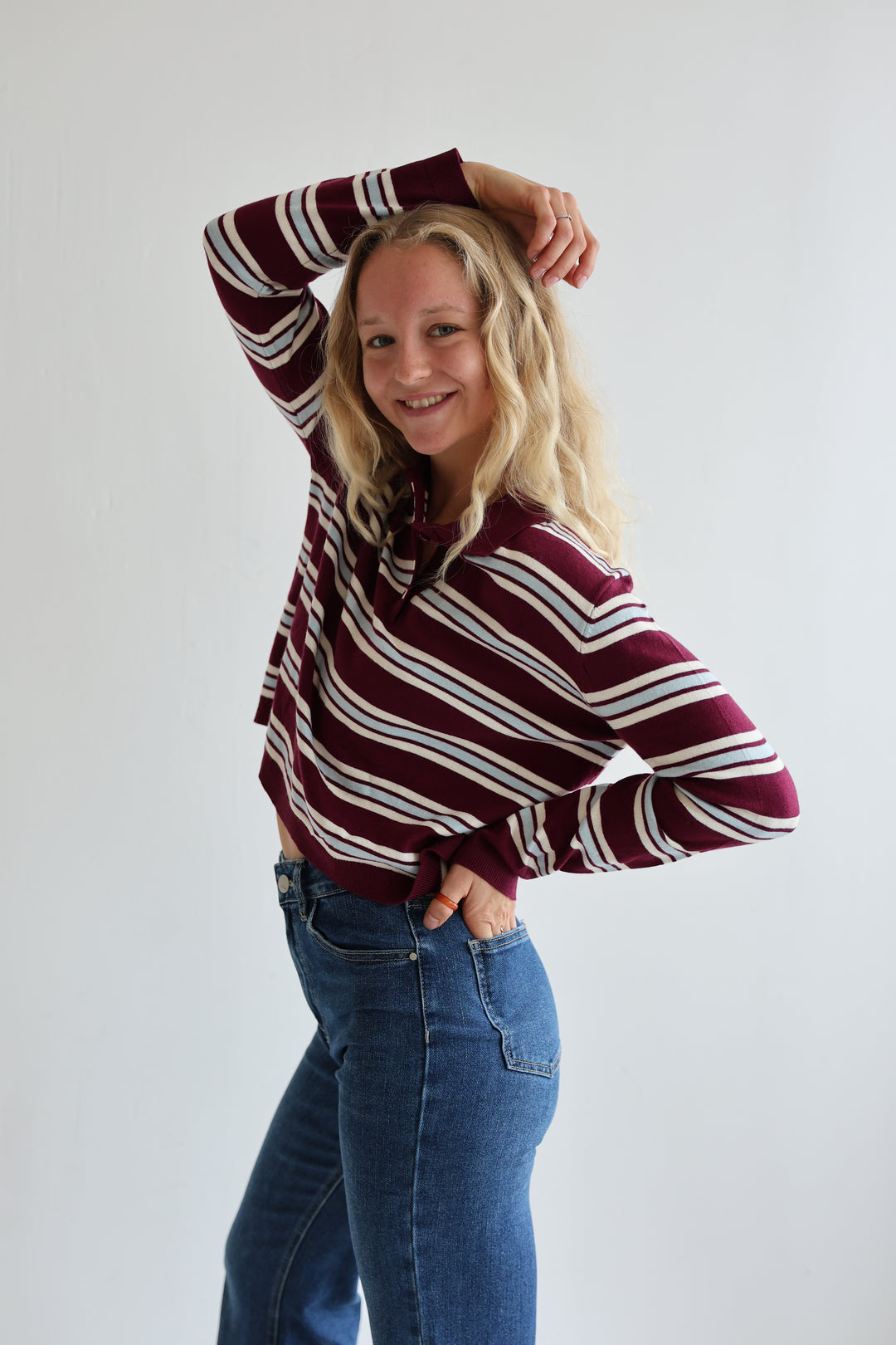 Fine Stripes Long Polo