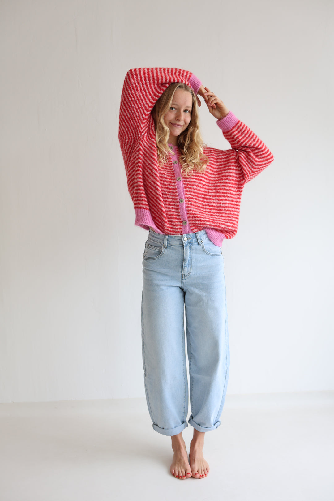 Gestreifter Cardigan Moodline Knit