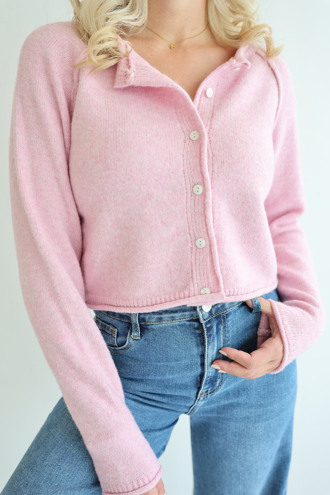 Cropped Super Fine Cardigan Luna