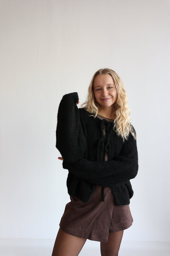 Langarm Cardigan mit Schleifen Lilly