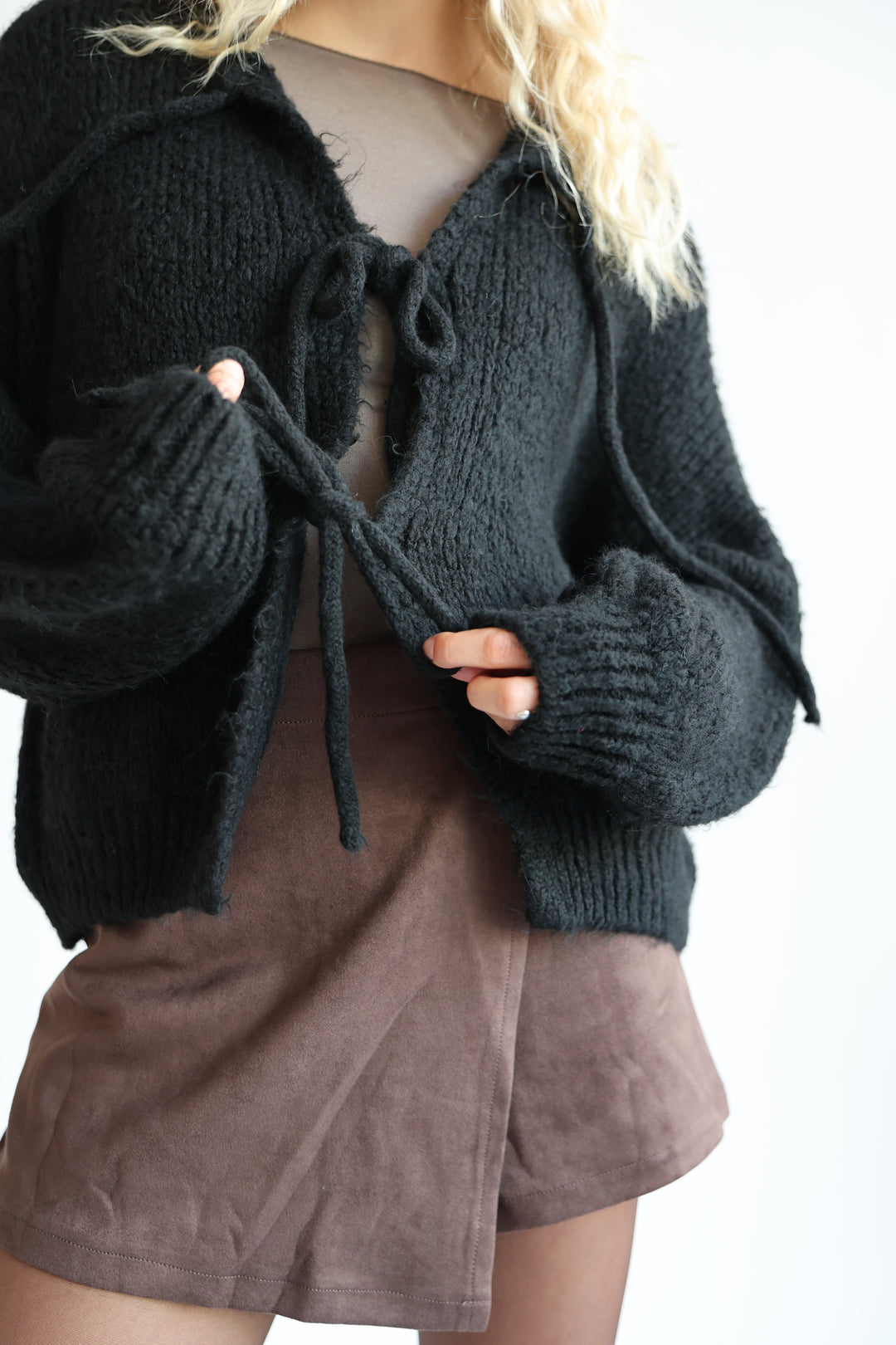 Langarm Cardigan mit Schleifen Lilly