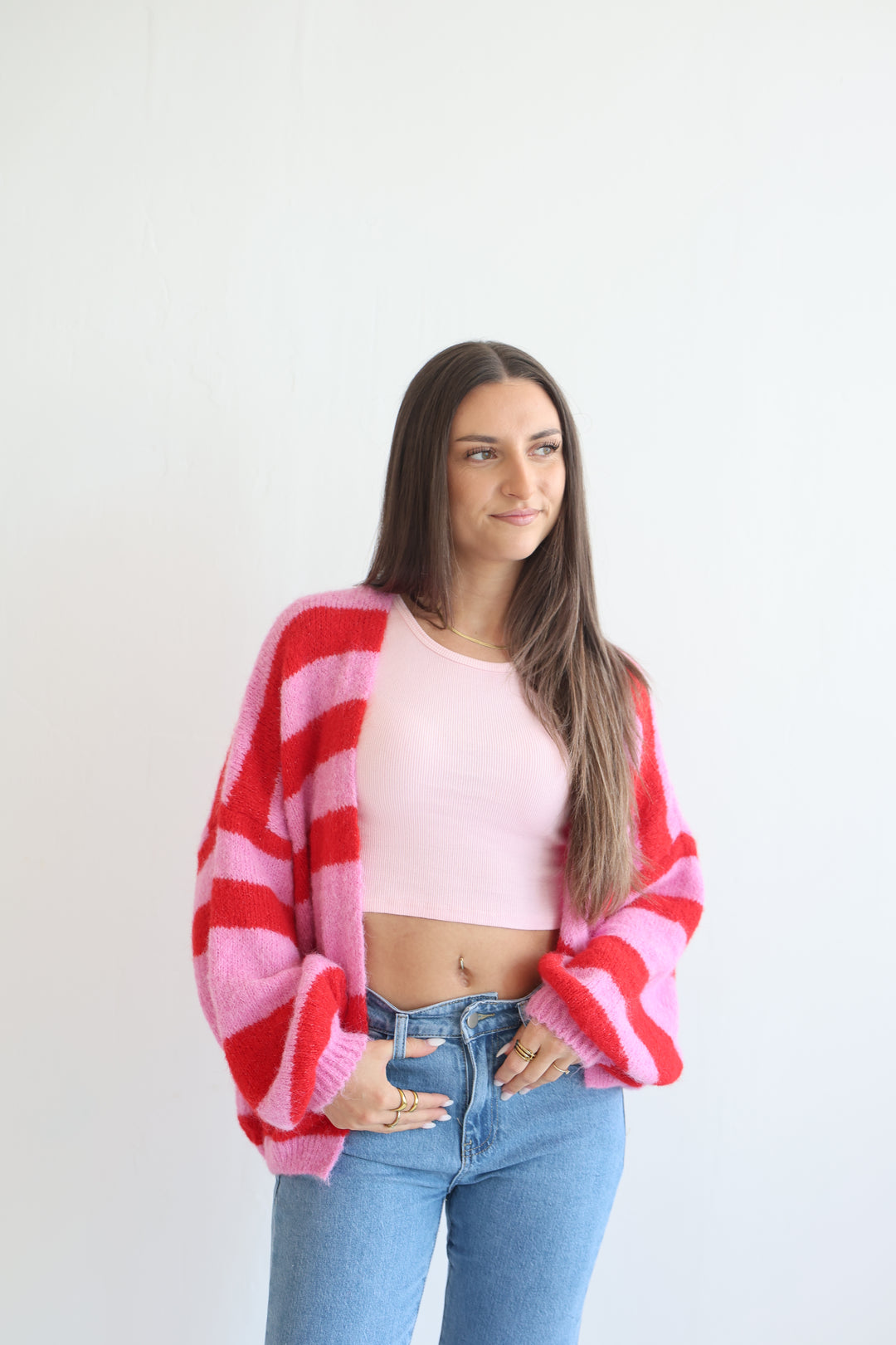 Chunky Striped Cardigan
