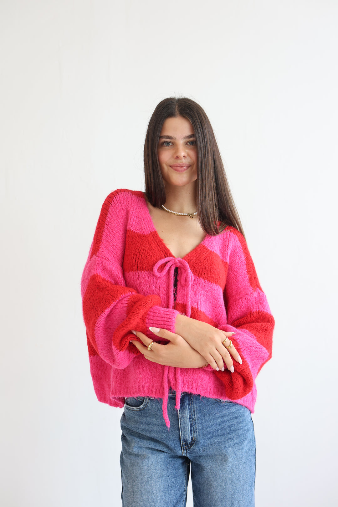 Gestreifter Cardigan Luana