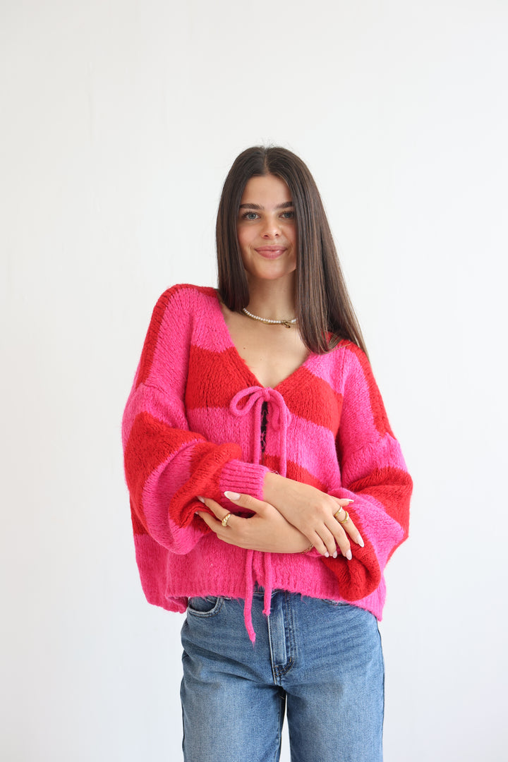 Gestreifter Cardigan Luana