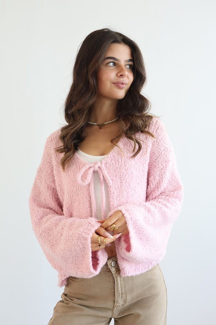 Cardigan Fluffy Tie