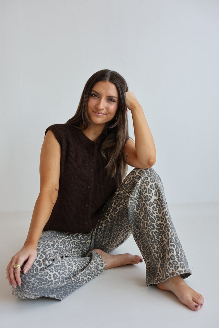 Einfarbige Weste Jolina