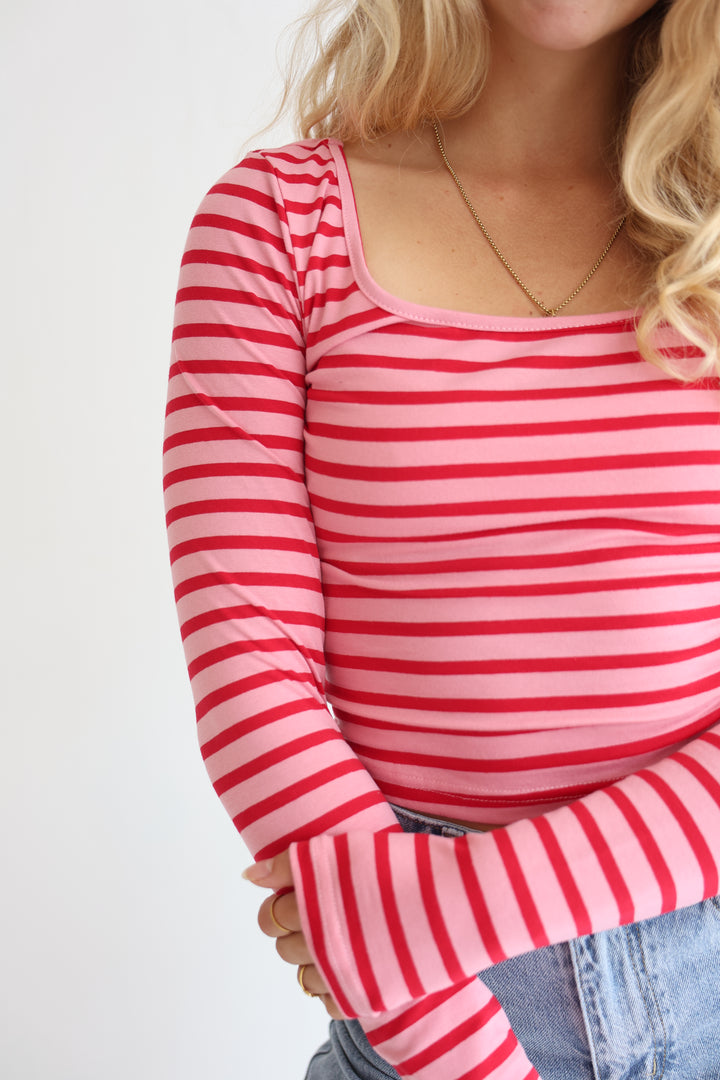 Cropped Striped Longlsleeve Jenna