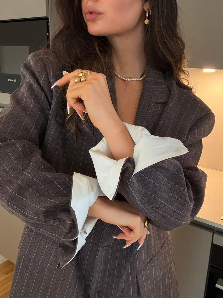 Manhattan Pinstripe Blazer