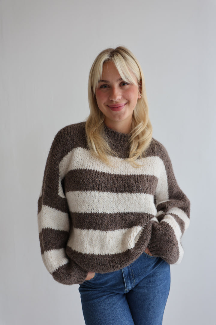 Fluffy Blockstripes Pullover Hannah