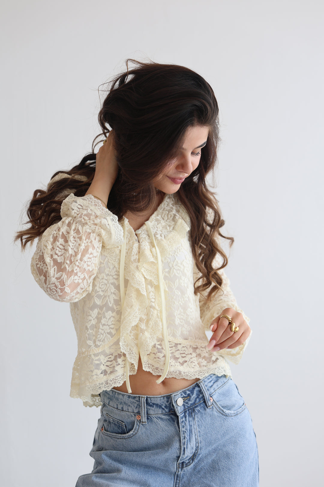 Vintage Sleeve Bluse