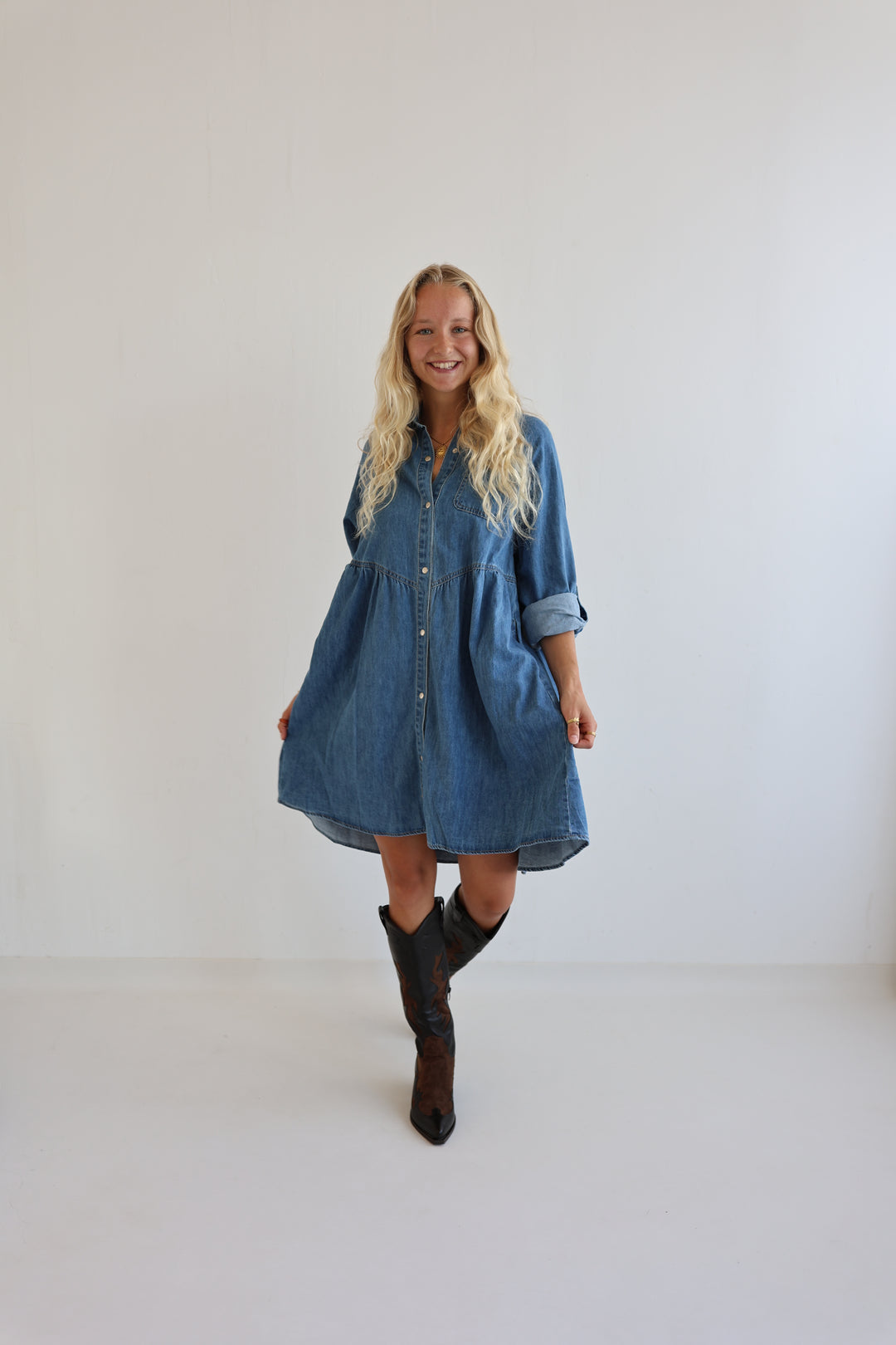 Relaxed Fit Denim Dress