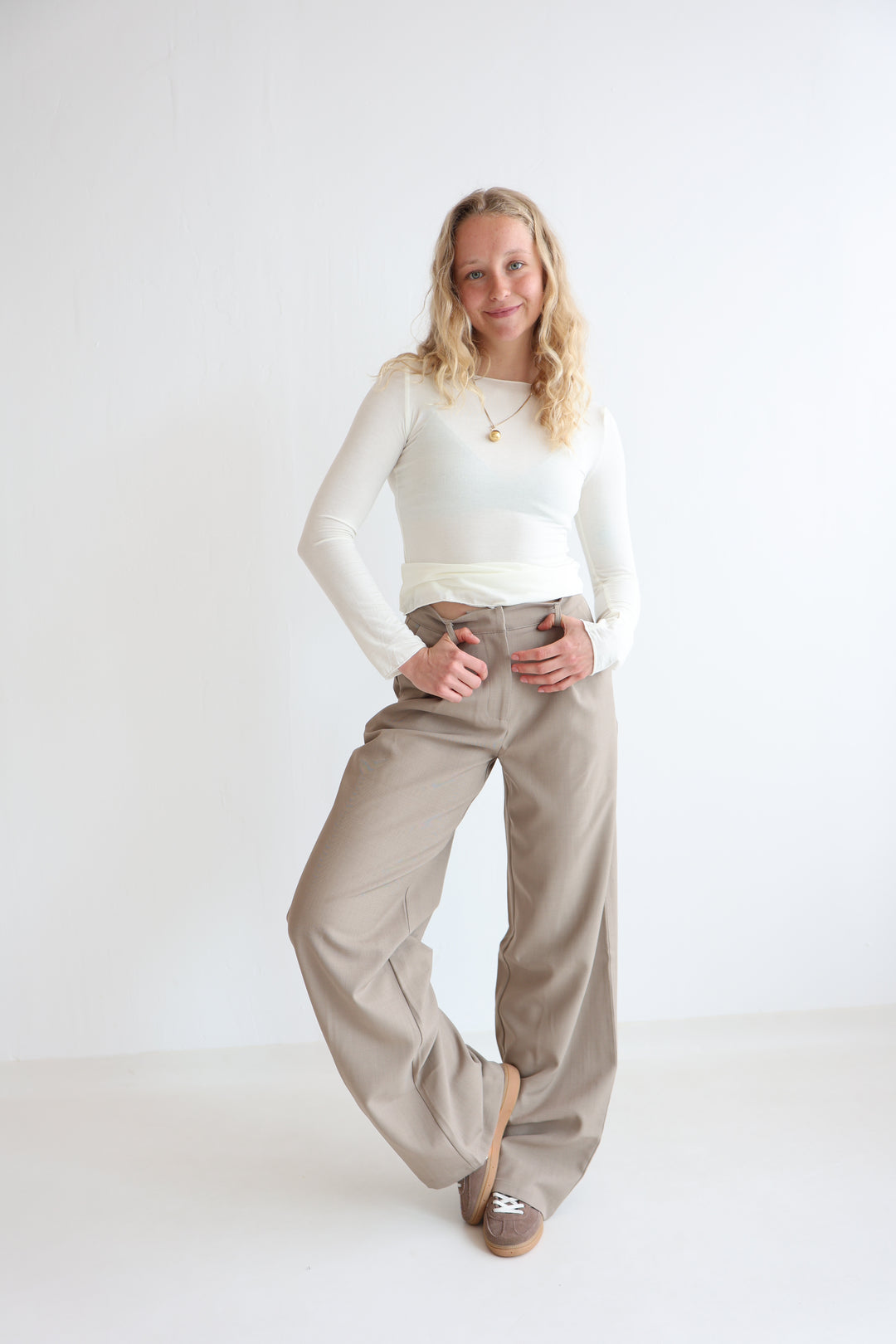 Bundfaltenhose Casual Look