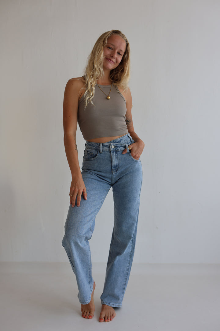 Asymmetrische Straight Fit Jeans Nova