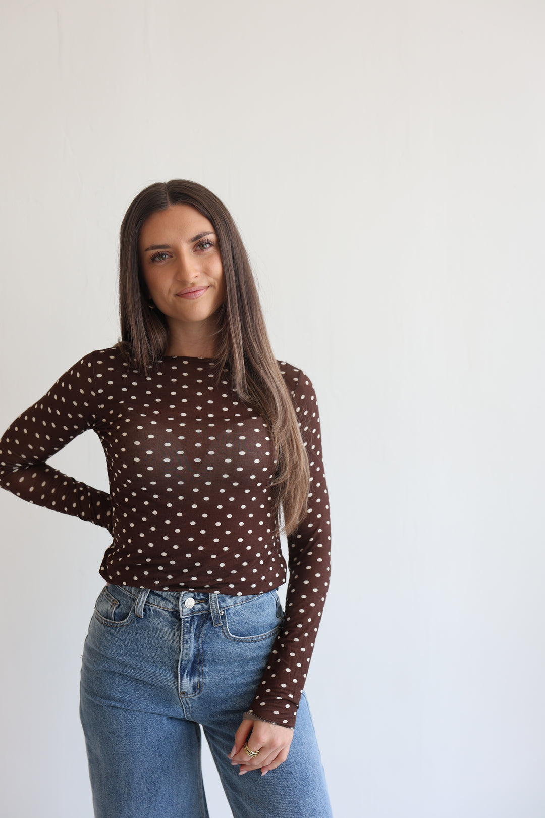 Polka Dots Cashmere Longsleeve