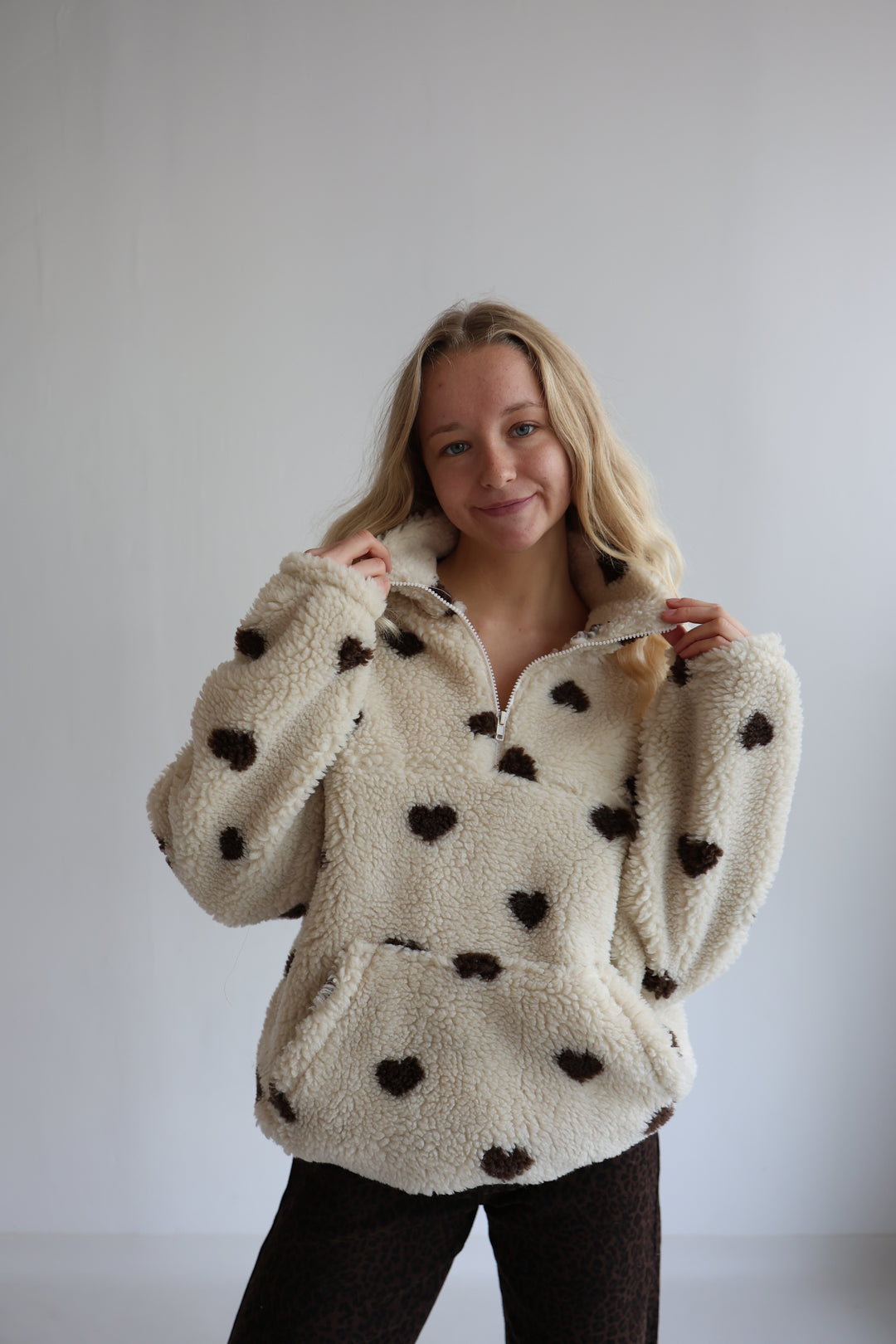 Fleece Zipper Warm Hearted