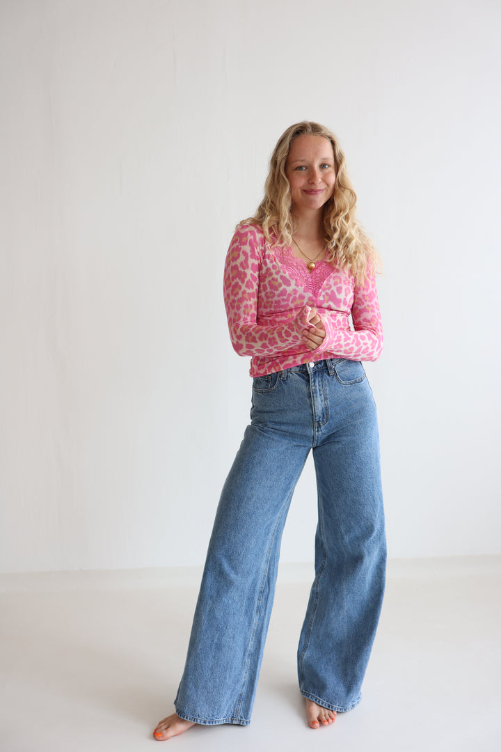 Cashmere Longsleeve Mesh Lace