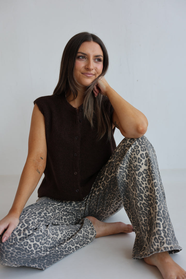 Einfarbige Weste Jolina