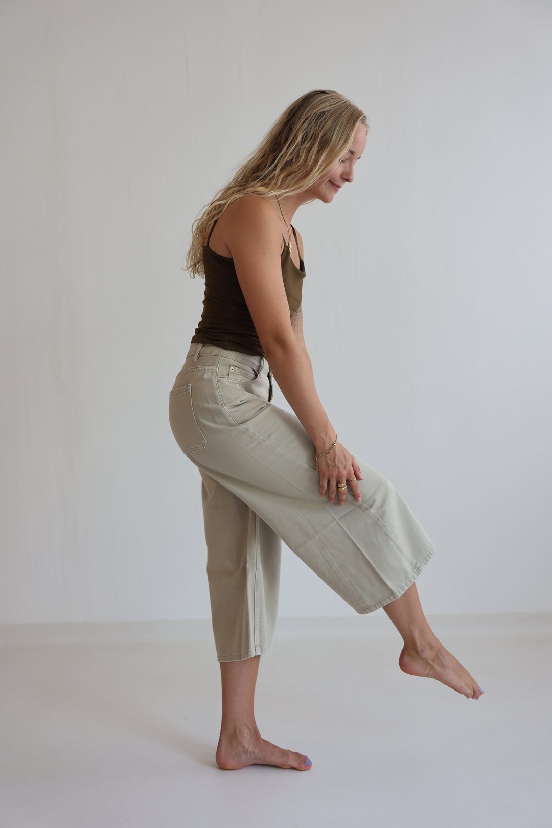 Sandstone Muse Denim Culotte