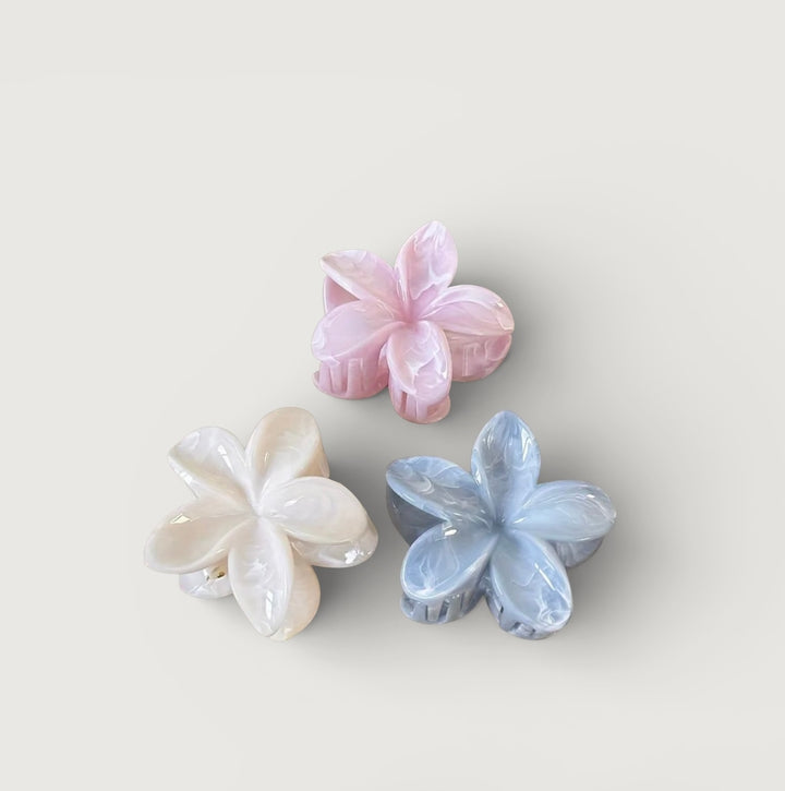 Haarspange Pastell Hibiskus