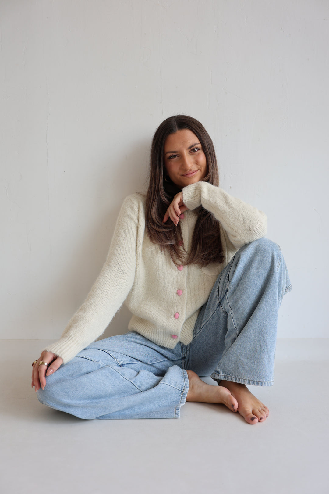 Cardigan Heart Button