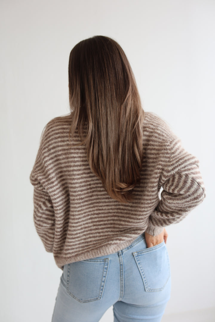 Gestreifter Cardigan Moodline Knit