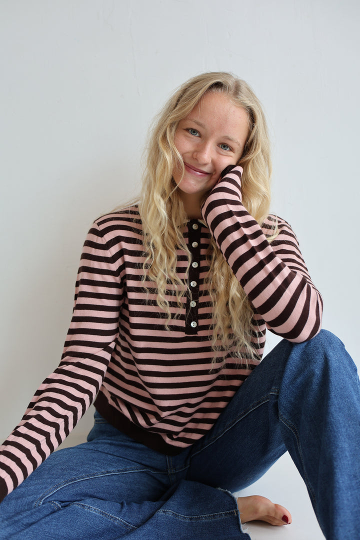 Rugby Striped Polo Longsleeve