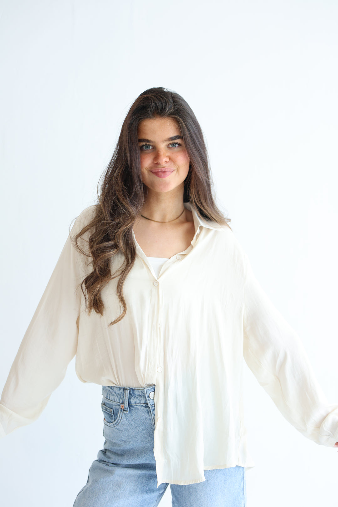 Oversize Viskose Bluse Luna