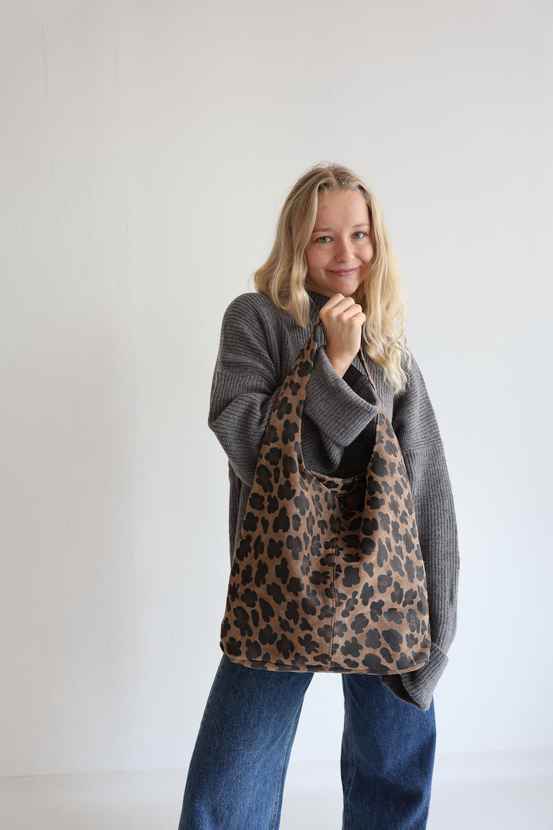 Handtasche aus Wildleder Vintage Vibes