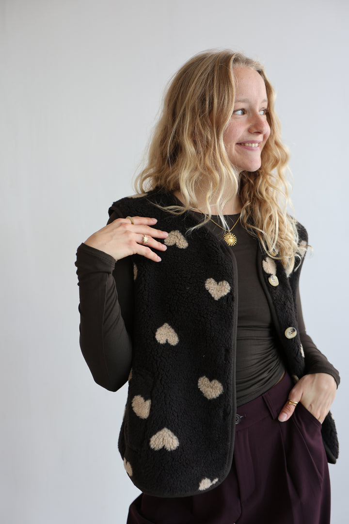 Teddyweste Warm Heart