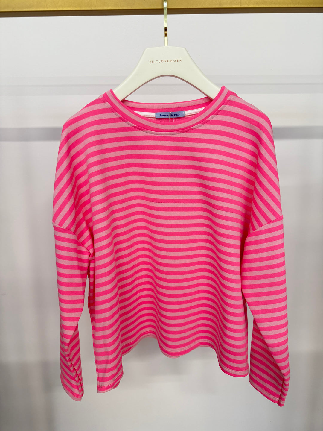 STRIPE SWEATER LAURA PINK (B-WARE)