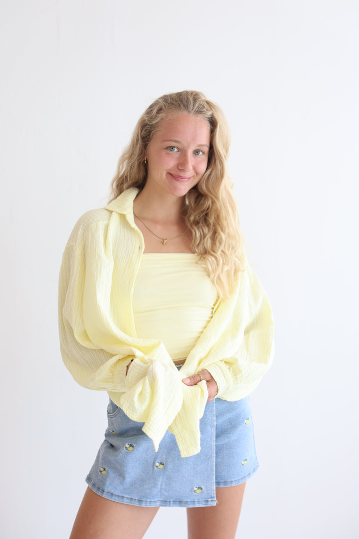 Musselinbluse Casual Stripes