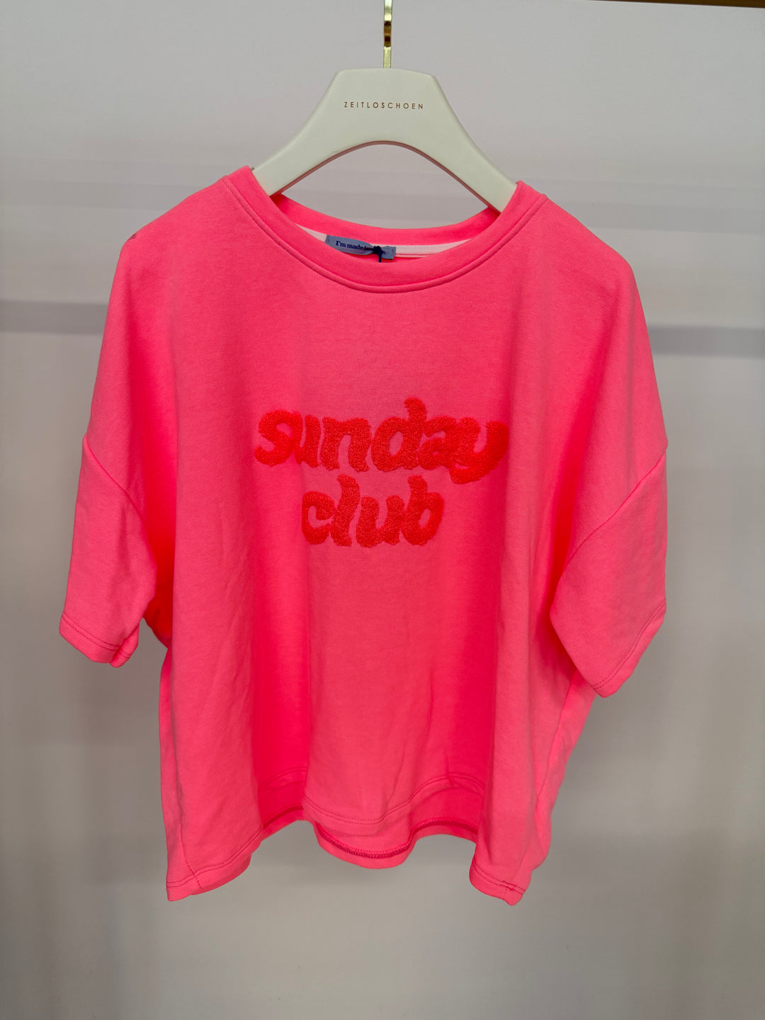 T-SHIRT SUNDAY CLUB PINK (B-WARE)