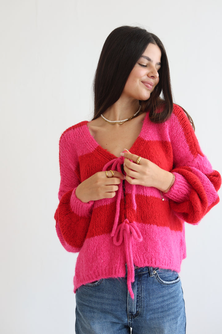 Gestreifter Cardigan Luana