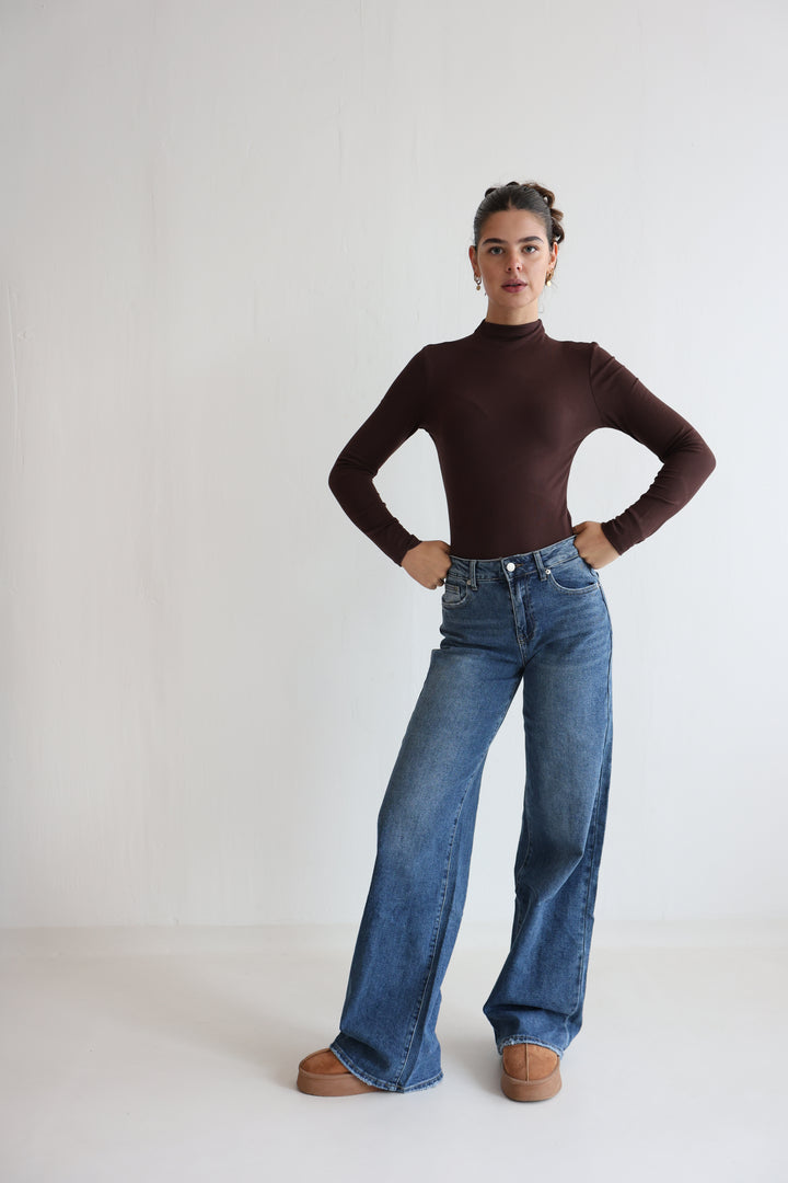 Endless Blue Extra Long Wide Leg Jeans
