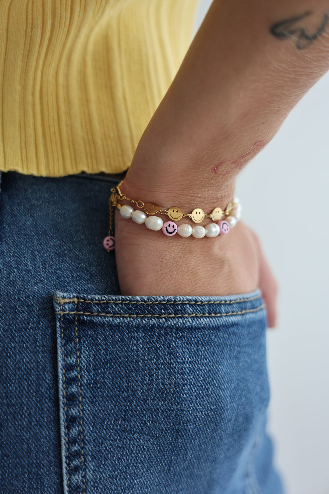 Smiley Charm Armband