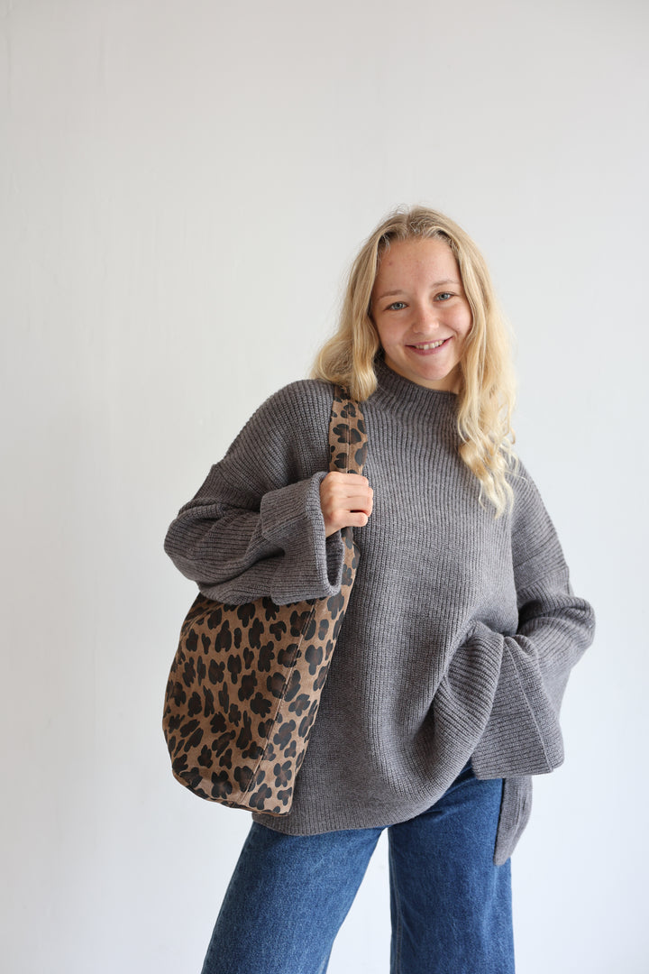 Handtasche aus Wildleder Vintage Vibes