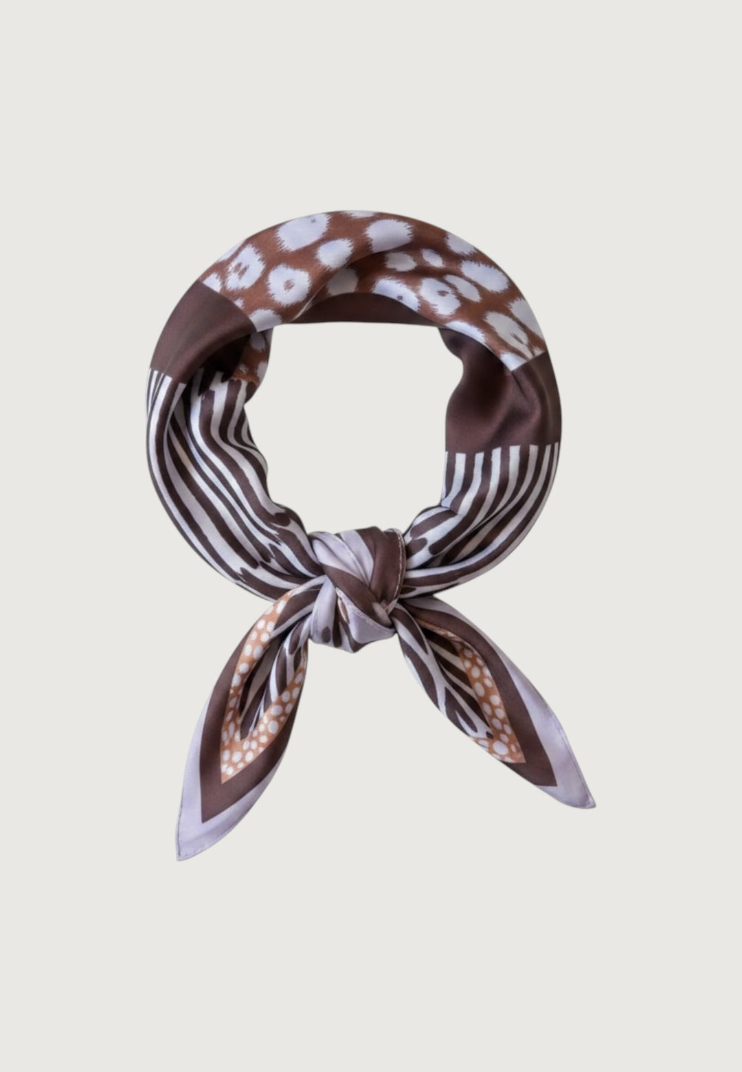 Brown Animal Print Bandana