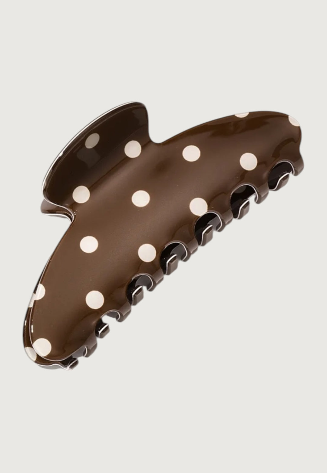 Mocha Polka Dot Haarspange