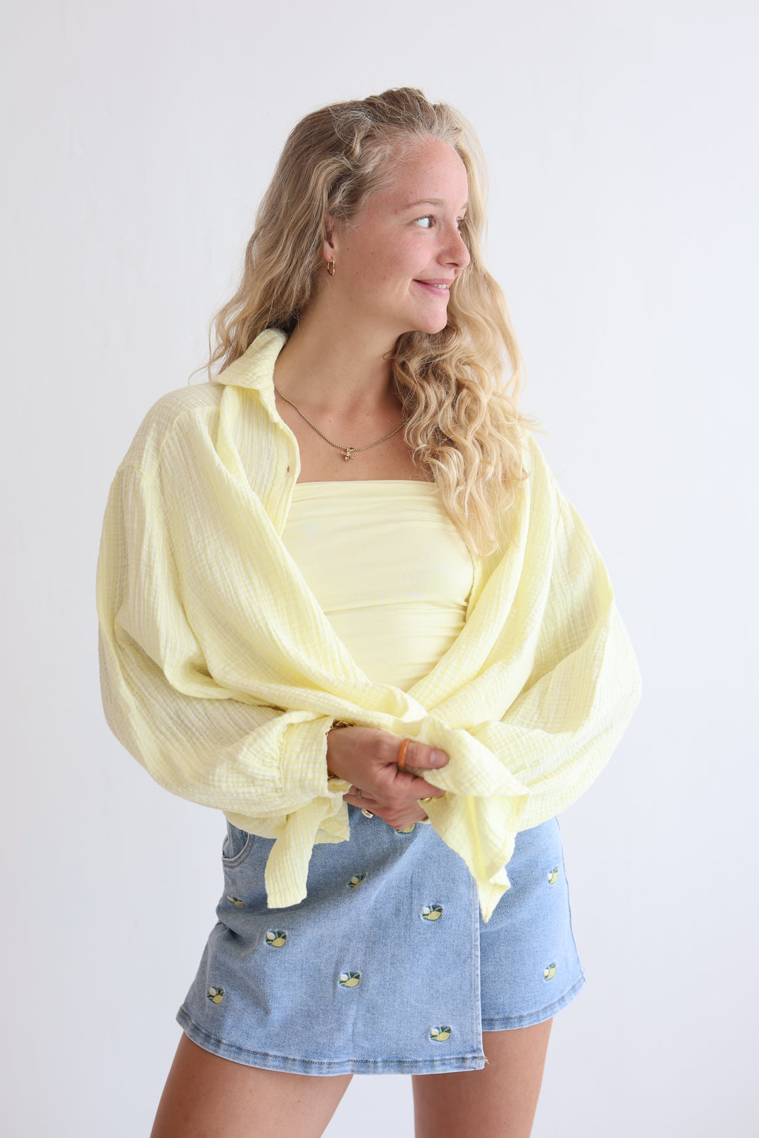 Musselinbluse Casual Stripes